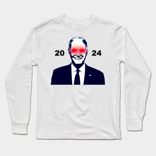 Dark Brandon 2024 Meme Biden Harris For President 2024 Long Sleeve T-Shirt